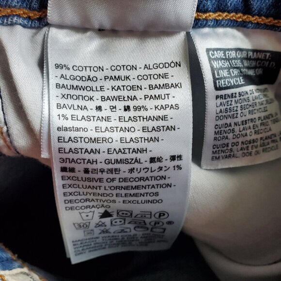 Levi's High-Rise Wedgie Straight Jeans Size 24 - Picture 9 of 10